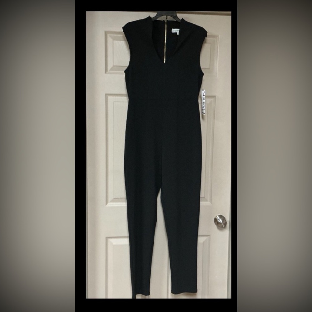 Almost Famous Black Sleeveless Jumpsuit Size Large New With Tags